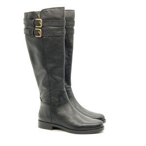 NEW Franco Sarto Christoff Black Riding Boots Sz 7